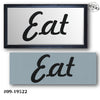 Simple Sayings:  Eat Script Stencil