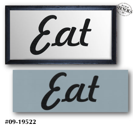 Simple Sayings:  Eat Script Stencil