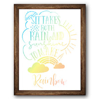 Rain and Sunshine Stencil