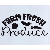 Farm Fresh Produce Stencil
