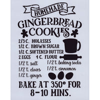 Homemade Gingerbread Cookies Stencil