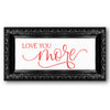 Love You More Script Stencil