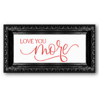 Love You More Script Stencil