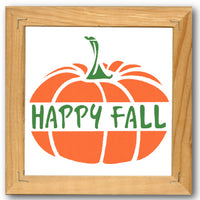 Happy Fall Pumpkin Stencil
