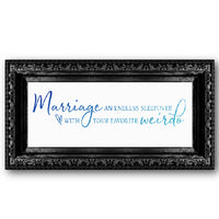 Marriage an Endless Sleepover Stencil