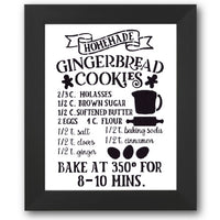Homemade Gingerbread Cookies Stencil