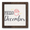 Hello December Stencil