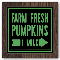 Farm Fresh Pumpkins 1 mile Stencil