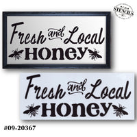 Fresh and Local Honey Stencil