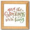 And the Stockings Were Hung Stencil