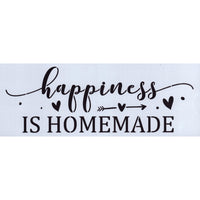 Happiness is Homemade Hearts Stencil