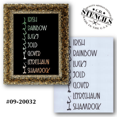 St. Patrick's List Stencil