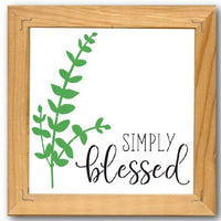 Simply Blessed Stencil