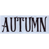 Autumn Word Stencil