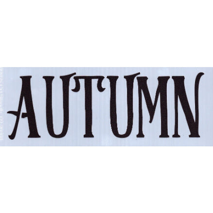 Autumn Word Stencil