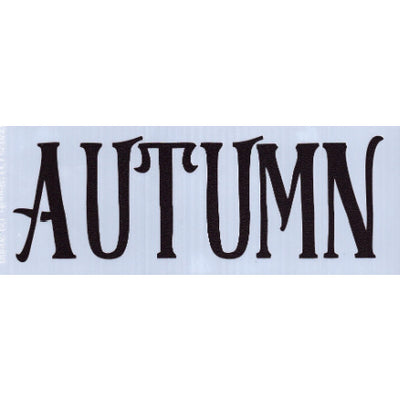 Autumn Word Stencil