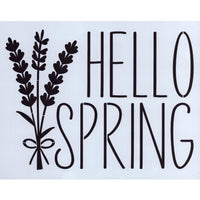 Hello Spring Lavender Stencil