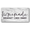Homemade Breakfast Lunch Dinner Stencil