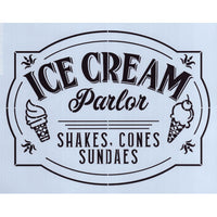 Ice Cream Parlor Stencil