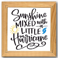 Sunishine Mixed With a Little Hurricane Stencil