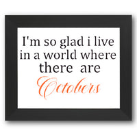World Where There are Octobers Stencil