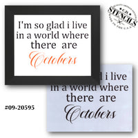 World Where There are Octobers Stencil