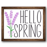 Hello Spring Lavender Stencil