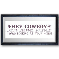 Look at Your Horse Stencil