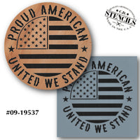 Proud American Stencil