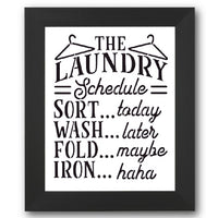 The Laundry Schedule Stencil