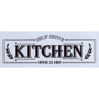 Self Serve Kitchen Stencil