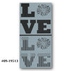 Firework Love 2pc. Stencil