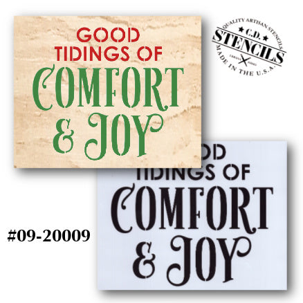 Good Tidings of Comfort & Joy Stencil