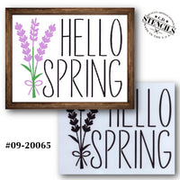 Hello Spring Lavender Stencil