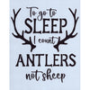 Count Antlers Not Sheep Stencil