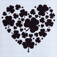 Shamrock Heart Stencil