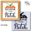 Welcome to Our Patch Pumpkin Stencil