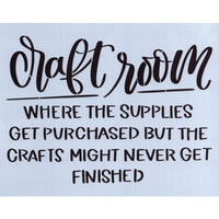 Craft Room Stencil