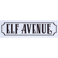 Elf Avenue Stencil