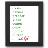 Reindeer List Stencil