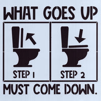 What Goes Up Stencil