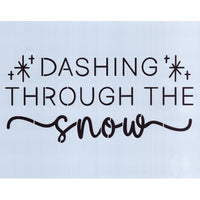 Dashing Through the Snow Stencil