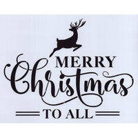 Merry Christmas to All Stencil