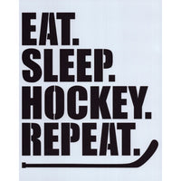 Eat Sleep Hockey Repeat Stencil