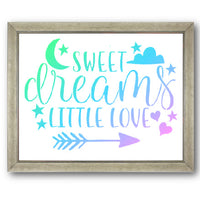 Sweet Dreams Little One Stencil