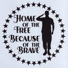 Home of the Free Stencil