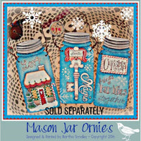 6" Mason Jar Ornament - 20 Pack