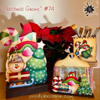 Christmas Gnome Paper Towel Holder Front