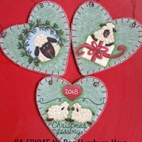 4" Heart Ornaments - 20 Pack