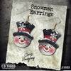 Snowman Head Earrings